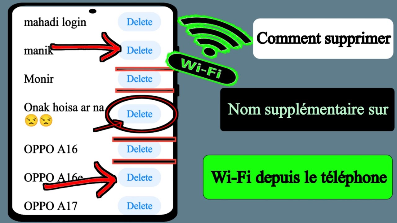 Comment supprimer un nom suppl&eacute;mentaire sans WiFi du t&eacute;l&eacute;phone (nouvelle mise &agrave; jour 2024)