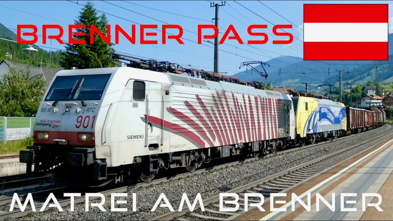 Austria - Trains on the Brenner Pass - Matrei am Brenner
