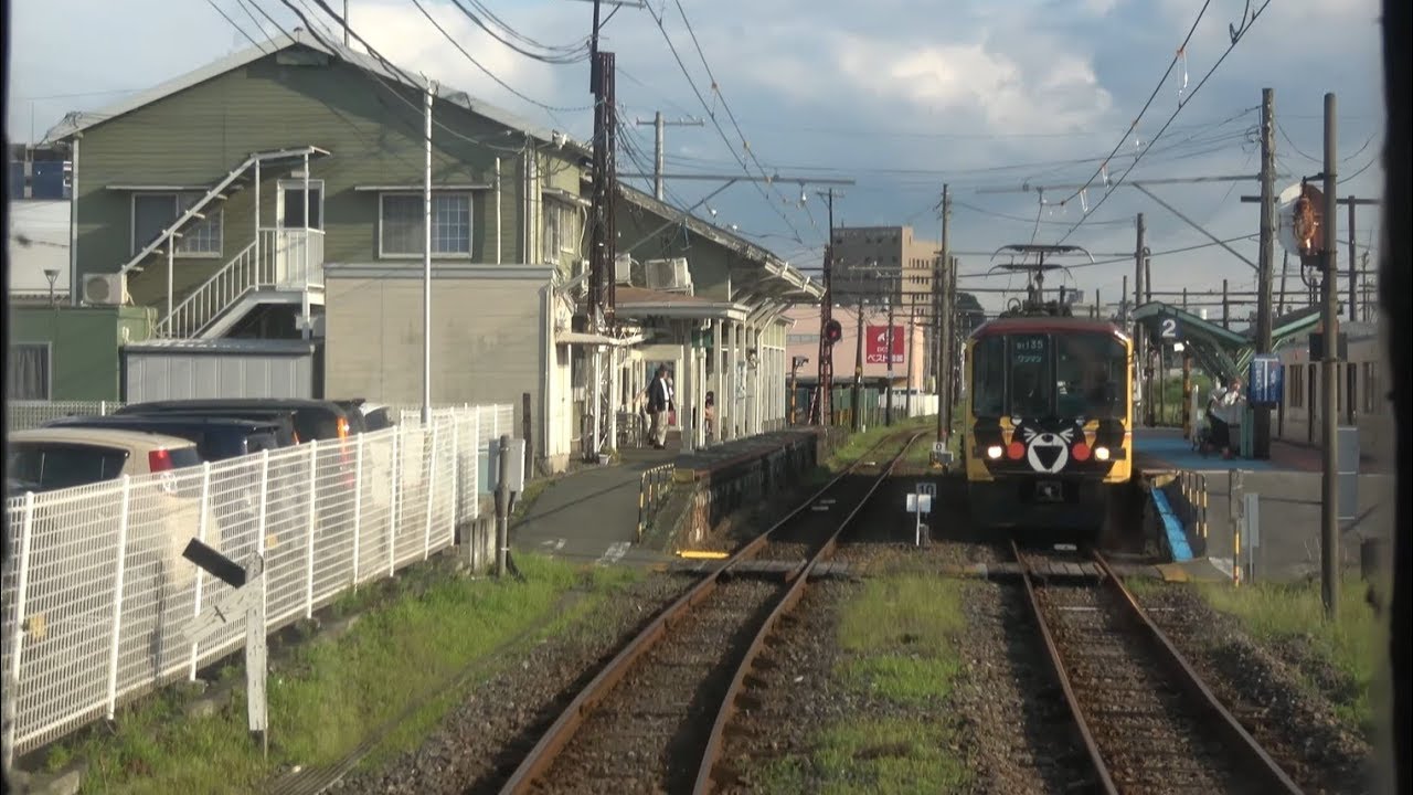 【4K前面展望】熊本電鉄6000型　御代志→藤崎宮前