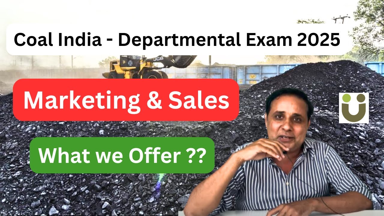 What we offer - Coal India Departmental exam- Marketing and Sales officer discipline 2025