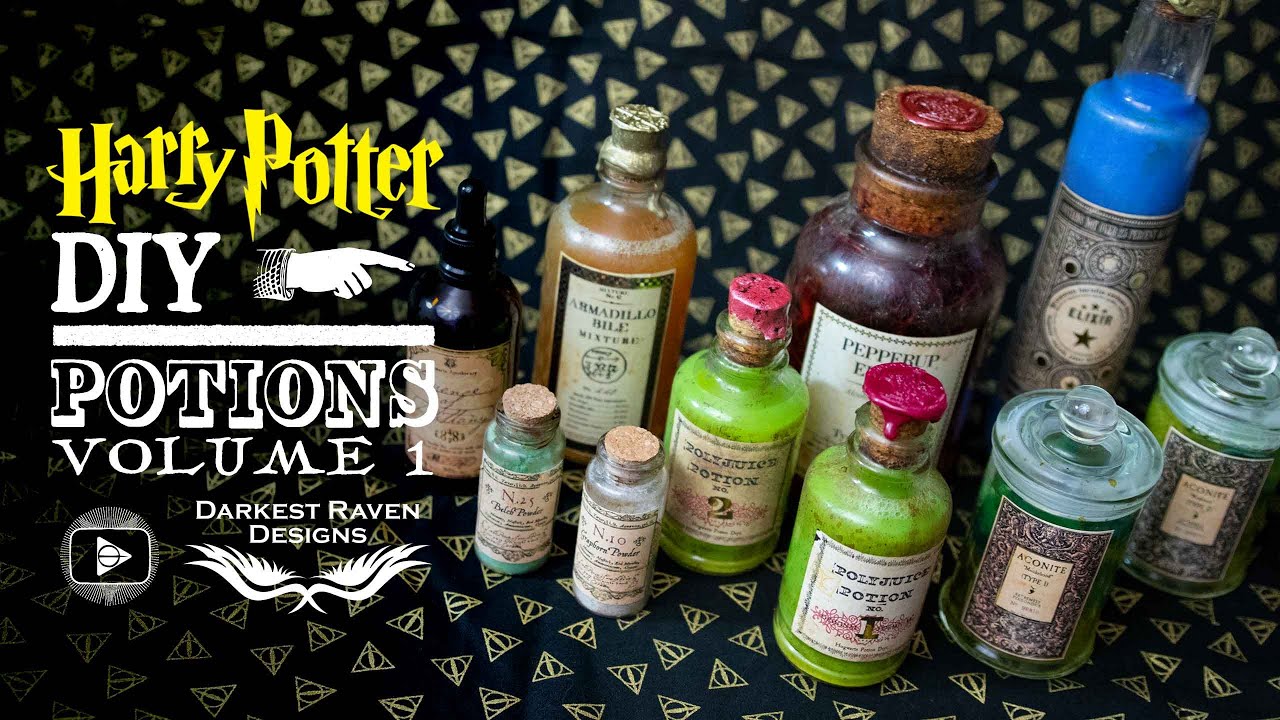 Potions Vol 1 - Darkest Raven Designs Collab!  Harry Potter DIY