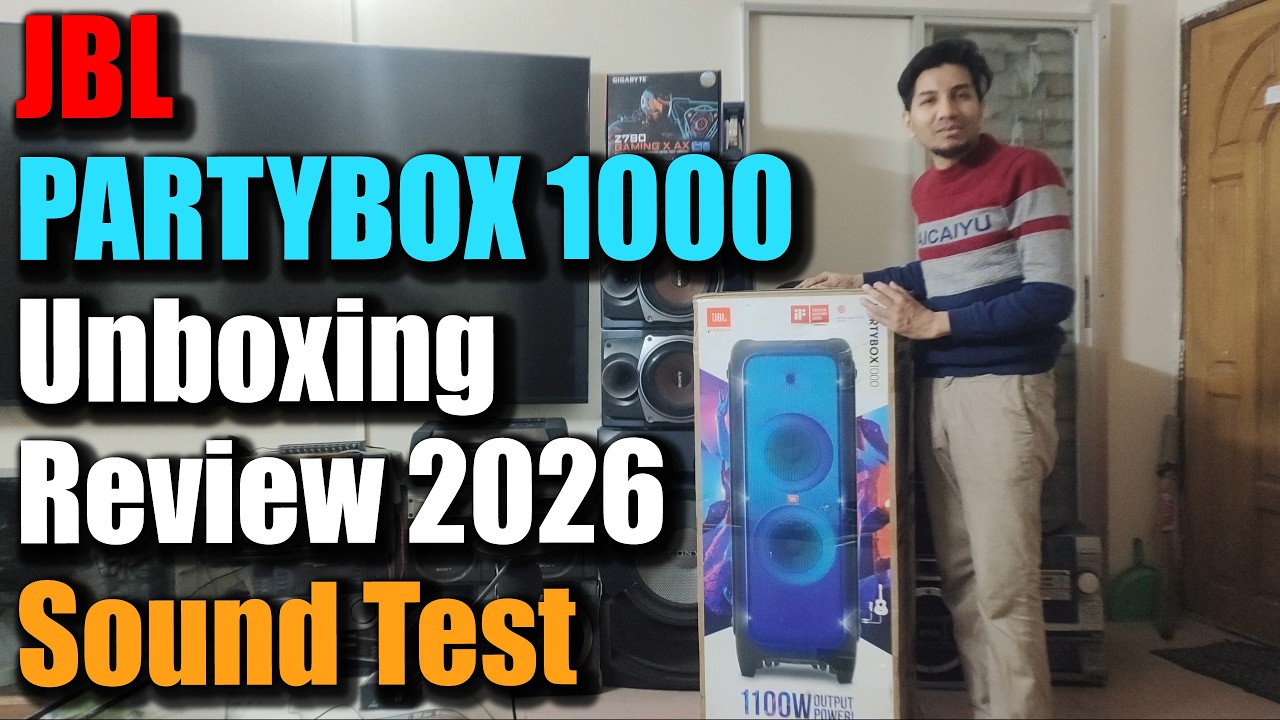 JBL PartyBox 1000 Unboxing & Review 2026 🔥 JBL Partybox 1000 Sound Test | Best Bluetooth Speaker USA