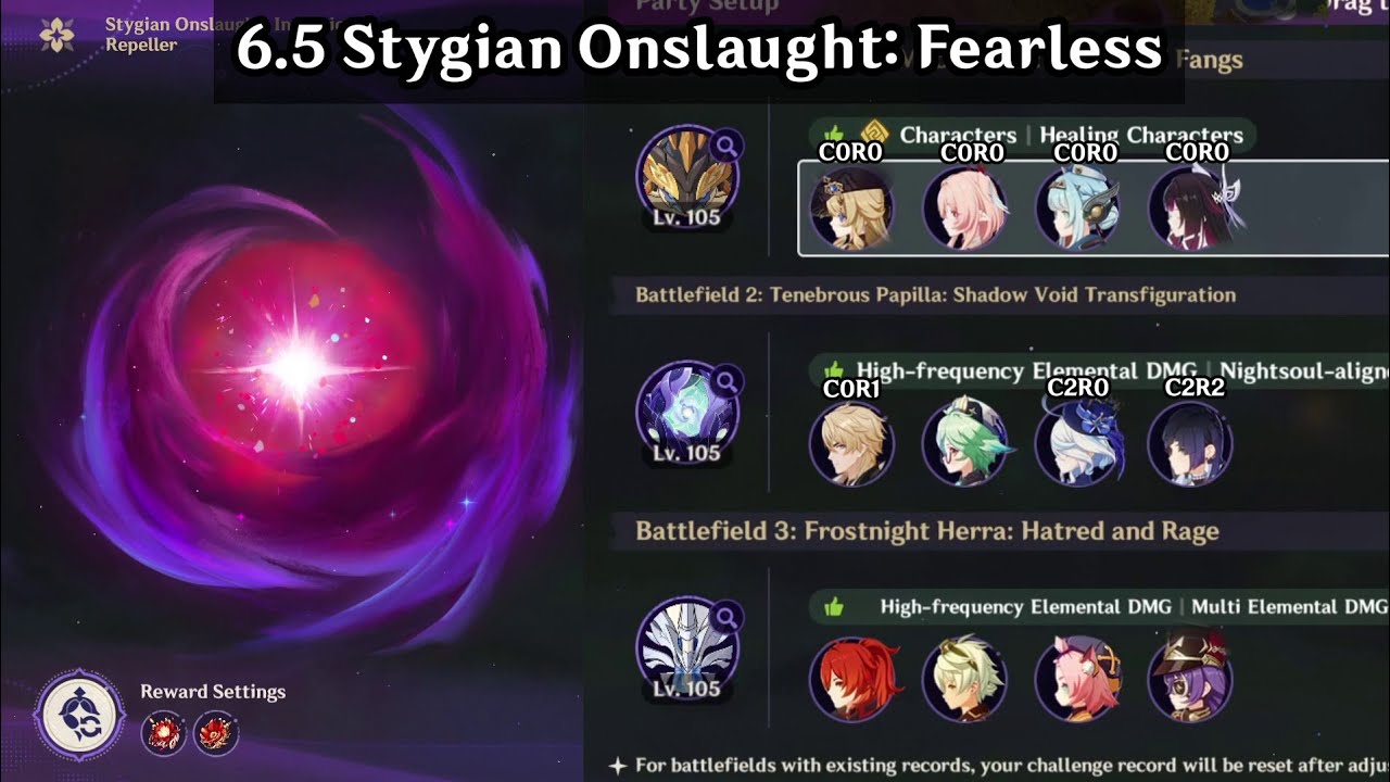 Diluc + Navia + Varka | 6.5 Stygian Onslaught: Fearless | Genshin Impact
