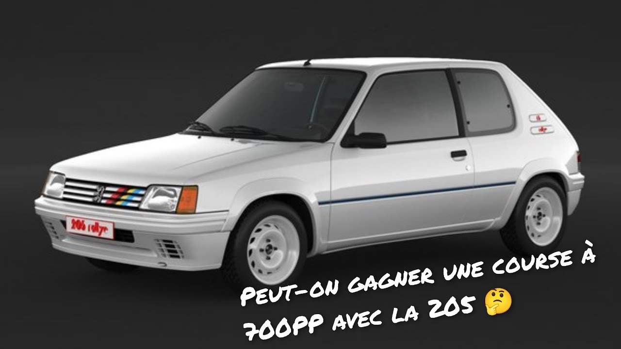 🏎️😏 GT7 TUTO une 205 en course de 700PP sur DragonTrail😏🏎️