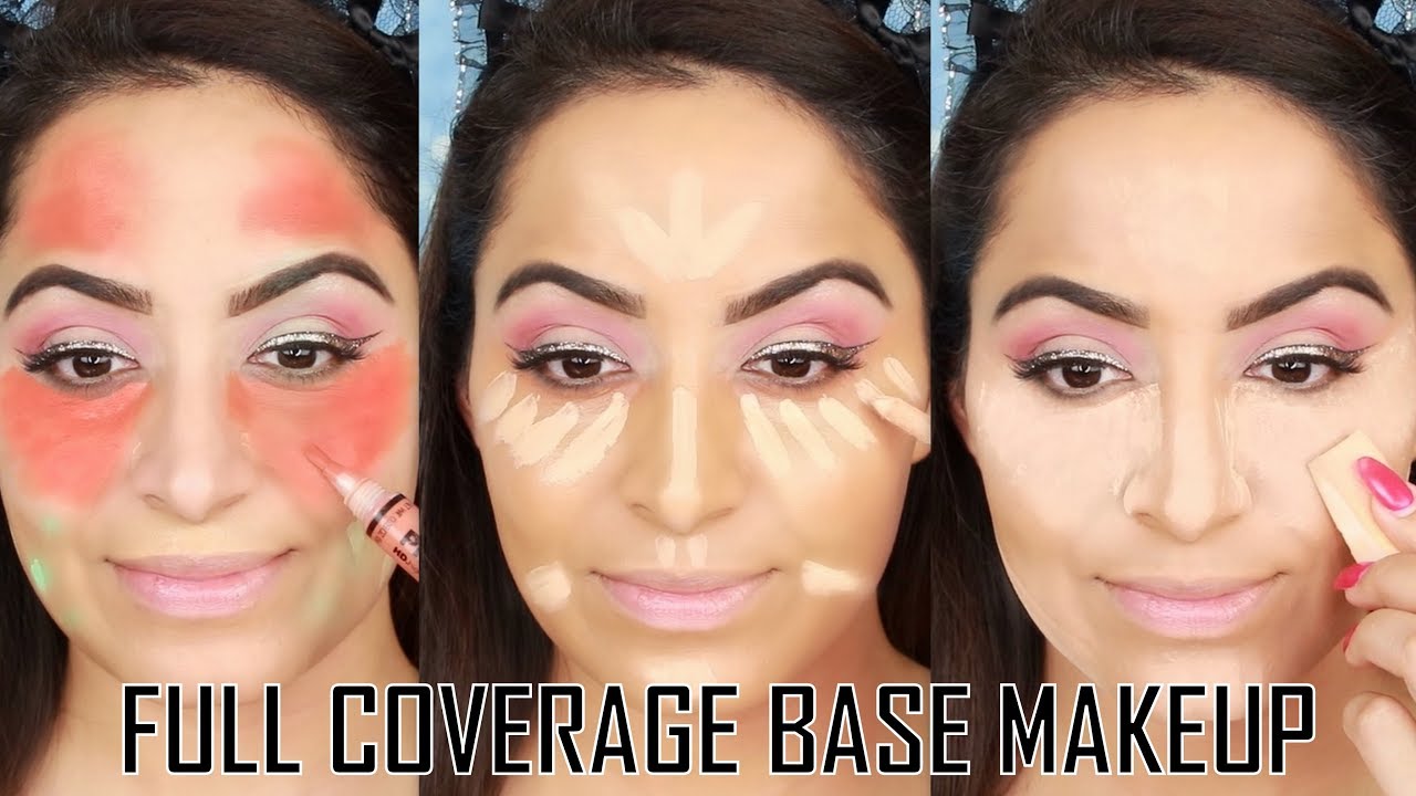 बेस मेकअप कैसे करें  Smooth Full Coverage Base Makeup for Brides | Deepti Ghai Sharma