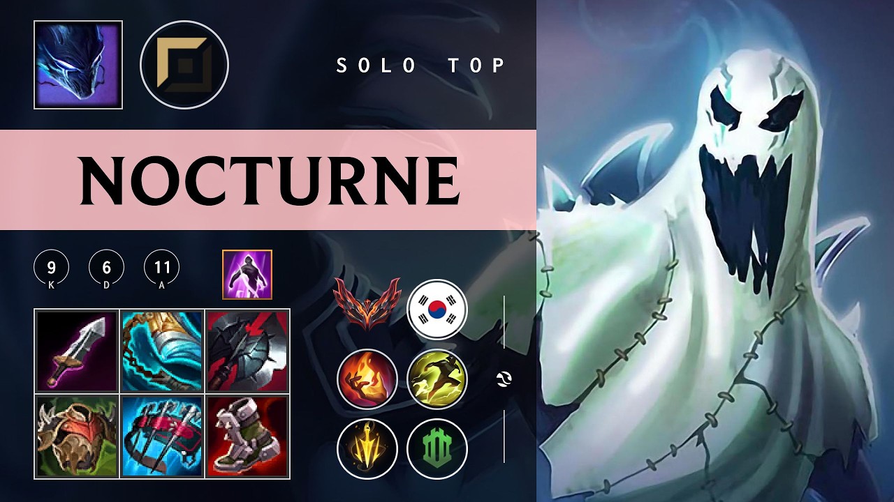 Nocturne Top vs Jax - KR Grandmaster Patch 26.04