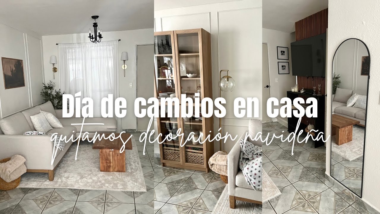 Día de cambios en casa 🏠 | quitando decoración y moviendo muebles ✨