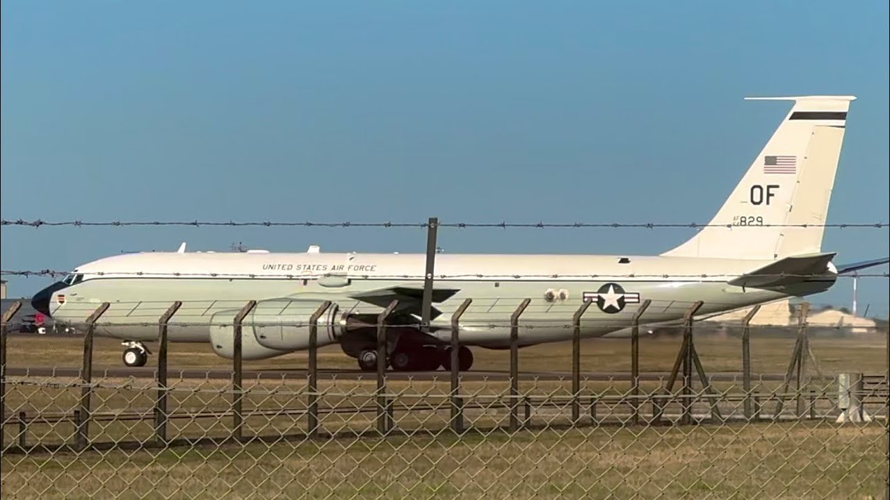 WC-135R ‘Nuke Sniffer’ Takeoff at RAF Mildenhall