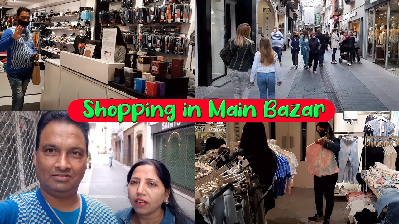Shopping in Main Bazar  Lloret de mar