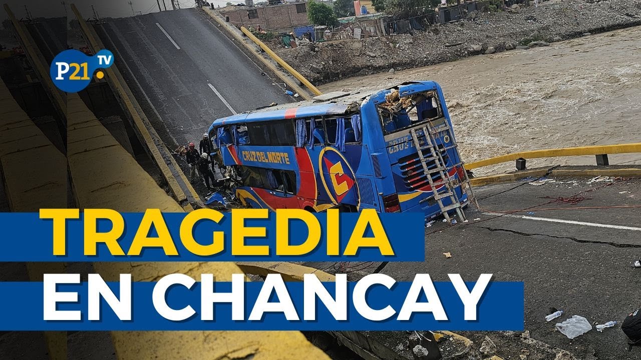 Colapsa puente cerca del Megapuerto de Chancay y cae bus de Cruz del Norte lleno de pasajeros