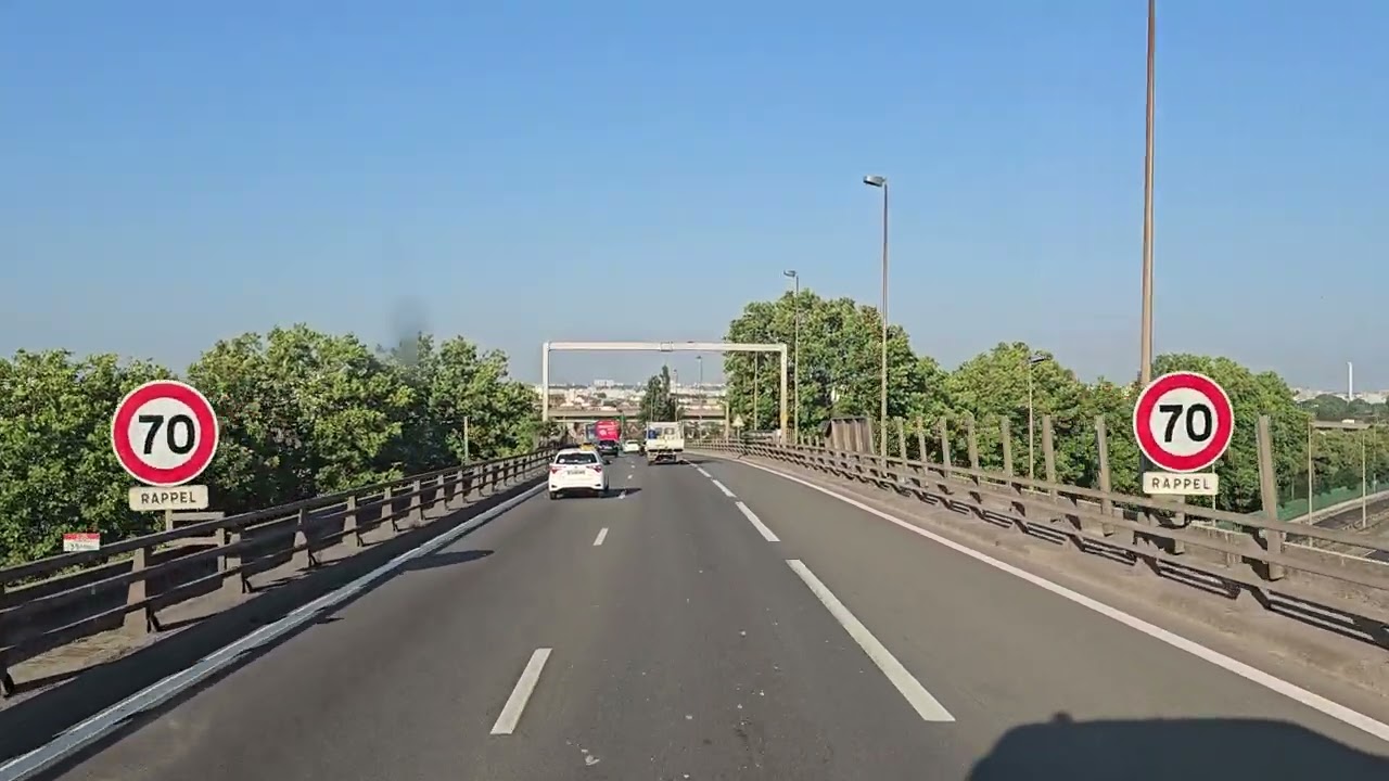 454 4K POV Real Truck Driving MAN TGX 520 France Paris pt1