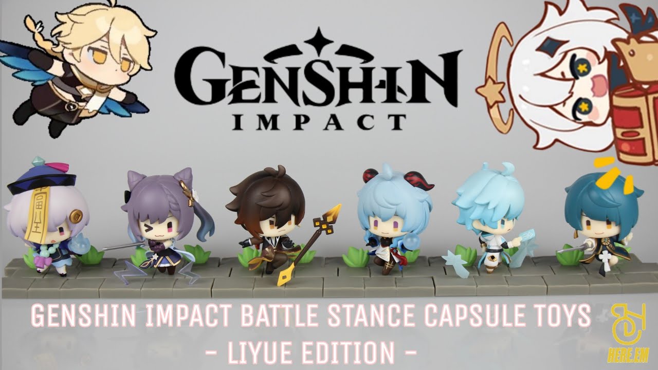 OPEN BOX GENSHIN IMPACT BATTLE STANCE CAPSULE TOYS - LIYUE EDITION