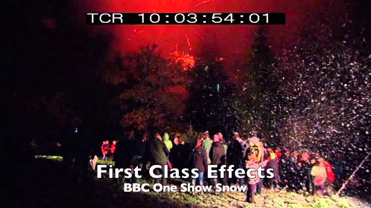 Snow Machine Hire for the BBC One show Christmas Special