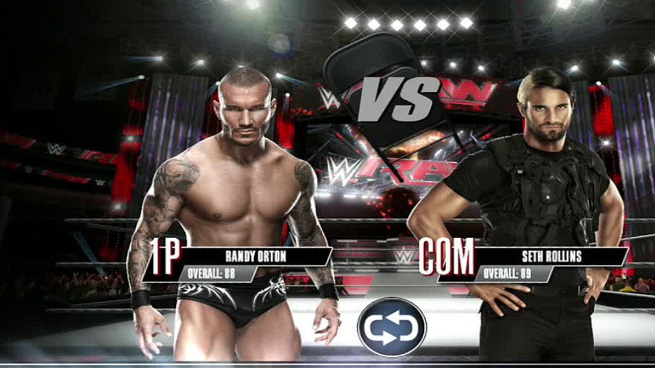 WWE 2K Mobile - Randy Orton vs Seth Rollins - NO DQ Match [ HD ]