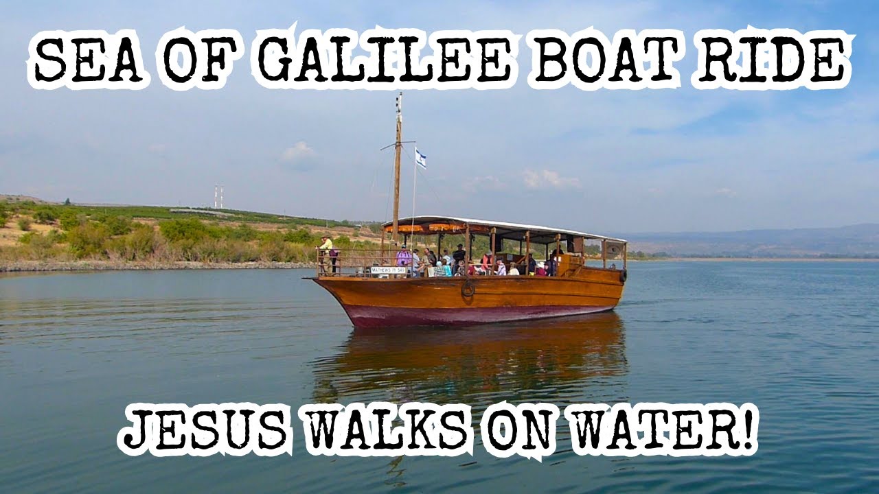 Boat Ride Sea of Galilee! Jesus Walks on Water, Calms the Sea, Feeds 5,000, Bethsaida, Gennesaret