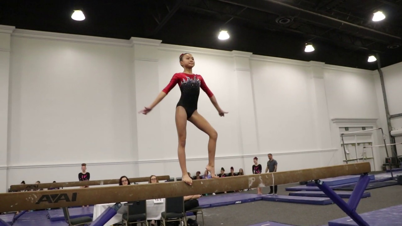 Emily Tabangcura 1st Place Beam 9.8! San Diego Classic 2020 Wildfire Gymnast Level 7
