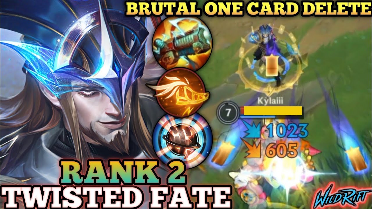 TWISTED FATE PERFECT MAP CONTROL! SEMI AD BUILD- TOP 2 GLOBAL TWISTED FATE BY NE Hải Dopa- WILD RIFT