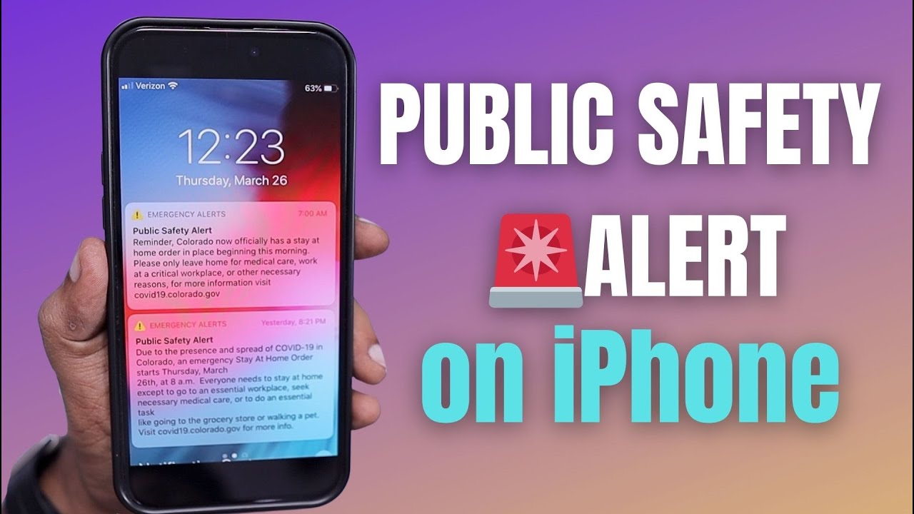 Public Safety Alert on iPhone 🚨 What is It?