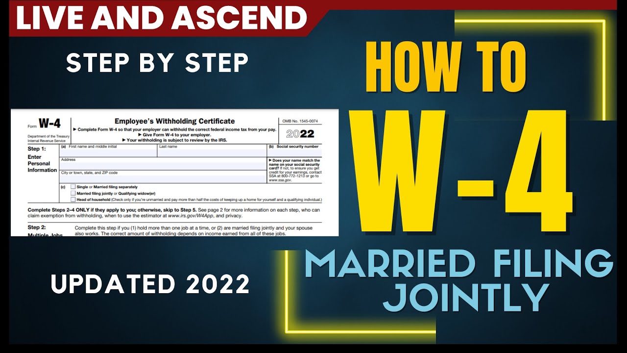W4 - IRS tax Form W-4 - How to fill out IRS Tax form with calculations. 2022