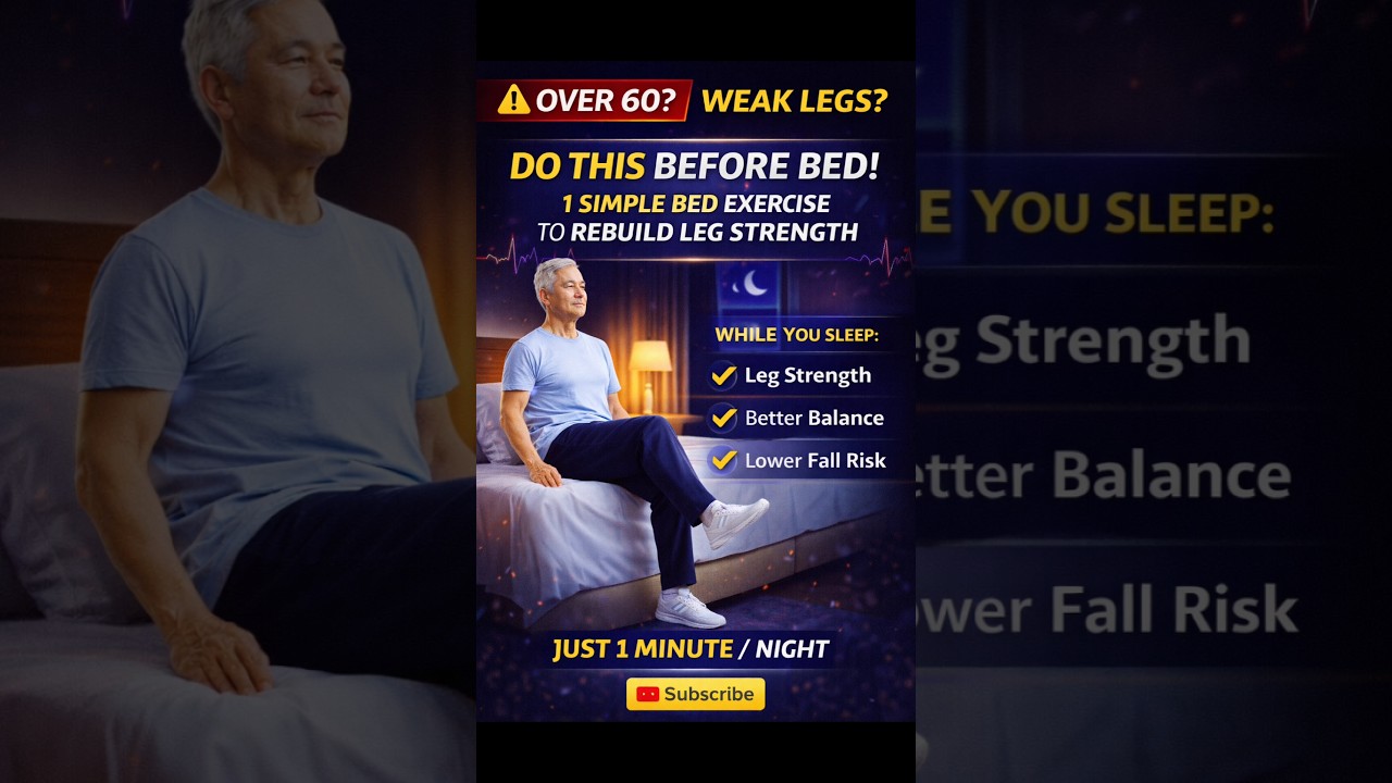 Over 60? Weak Legs? Do This Before Bed (1 Minute Only) 