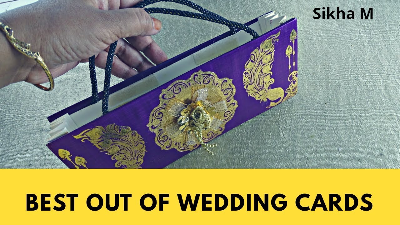 Best Use Of Old Wedding Cards | Reuse Of Old Marriage Cards | Purse | Sikha Crafts