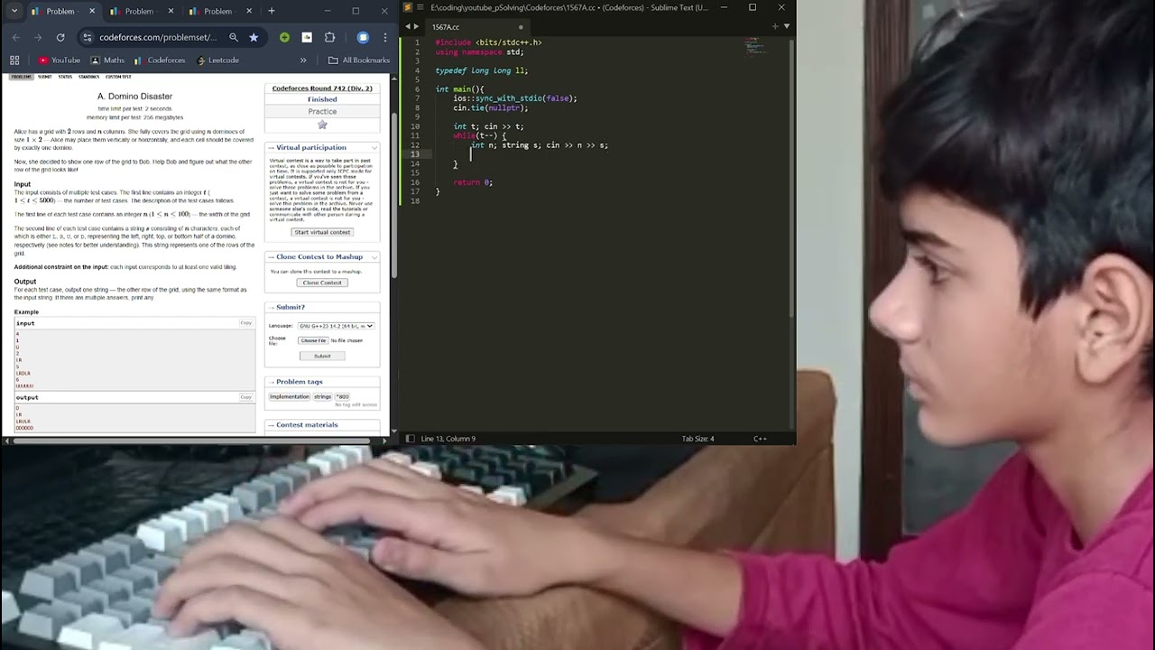 Solving Codeforces Problems (C++) || 800 Rated || Daskeyboard Model S || EP #  31 || 1567A