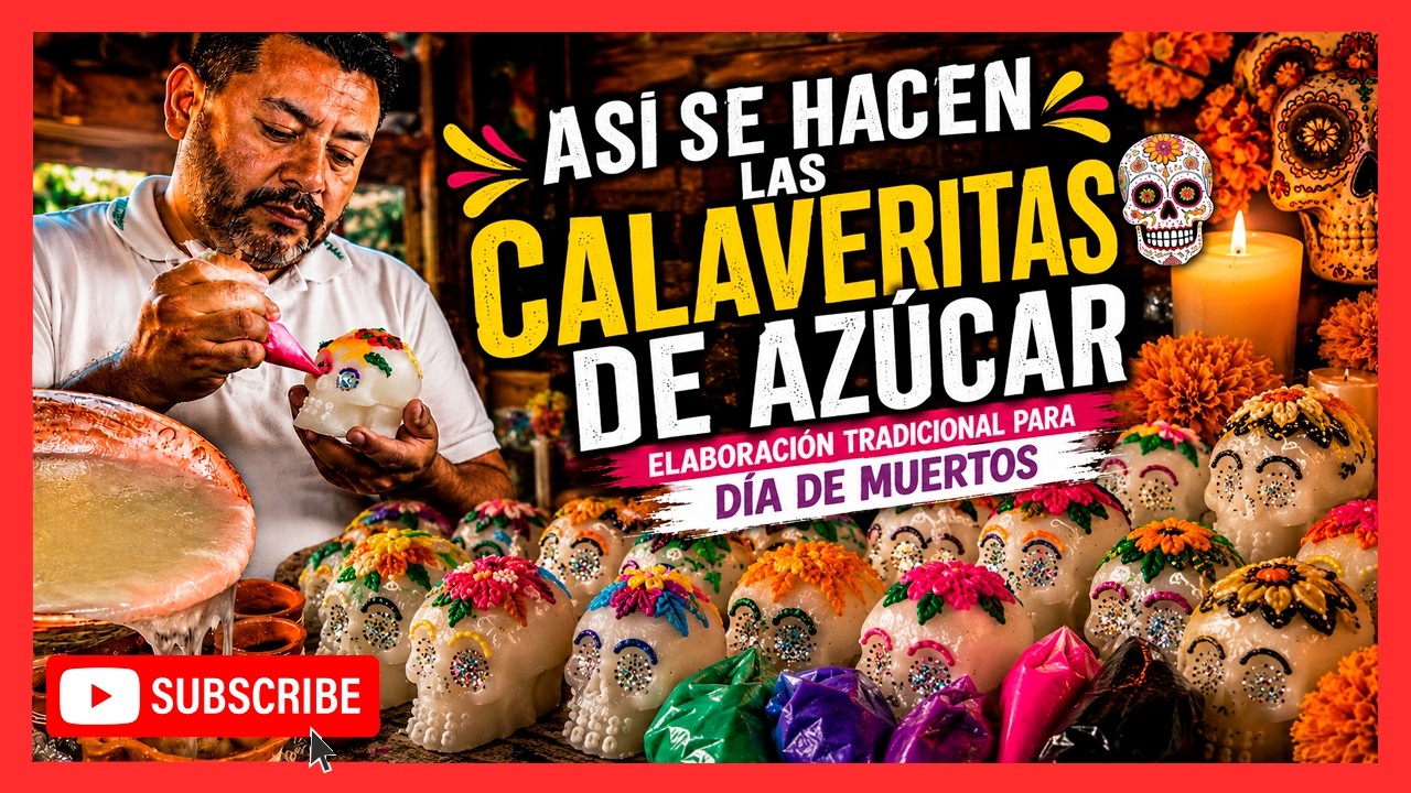 CONOCE COMO SE ELABORAN LAS TRADICIONALES CALAVERITAS DE AZUCAR DE PÁTZCUARO