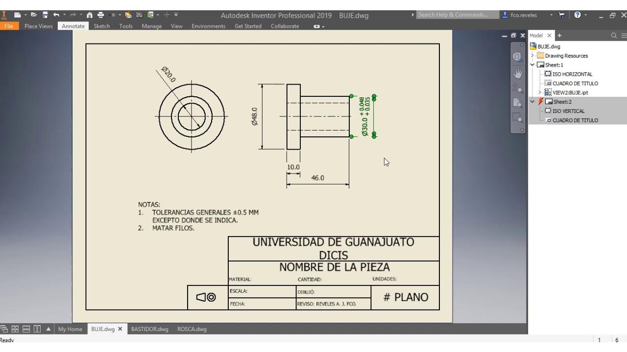 Tolerancias dimensionales pt 4