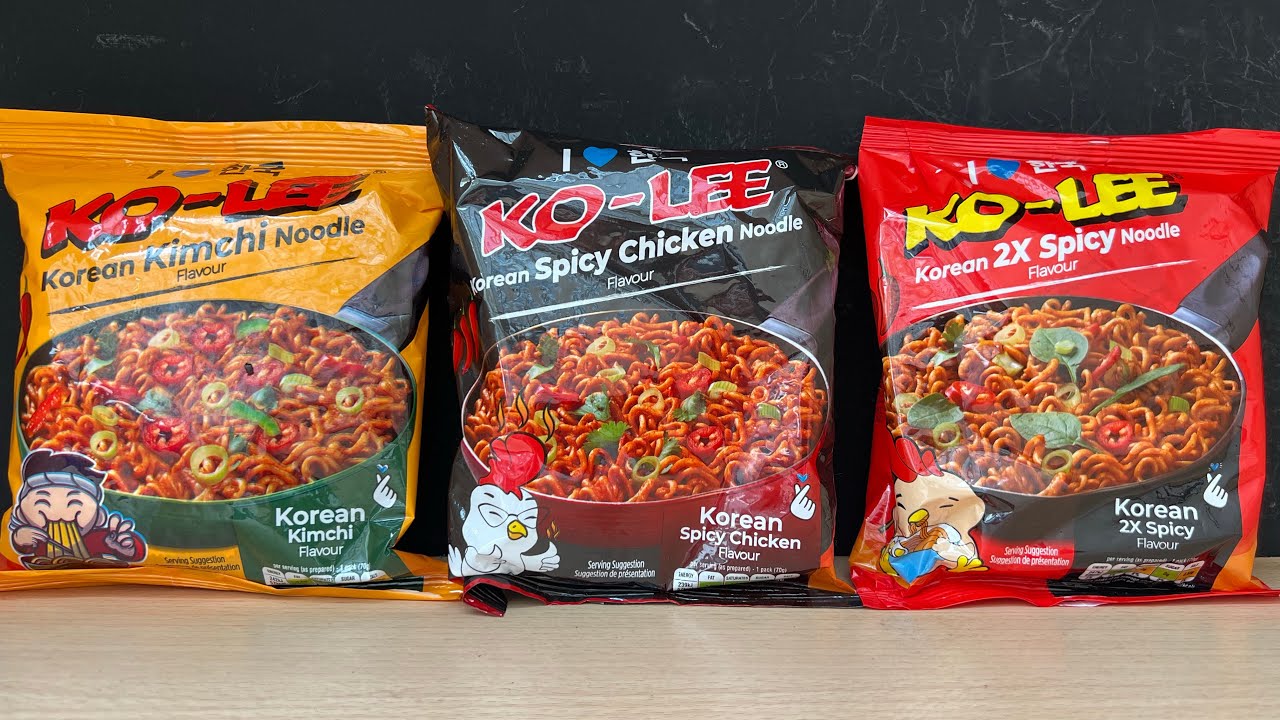Ko Lee Korean Spicy Chicken Noodle , Ko Lee Korean 2X Spicy Noodle , Ko Lee Korean Kimchi Noodle