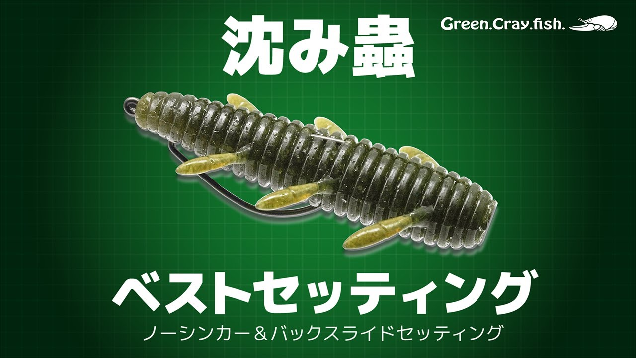 【ベストセッティング】沈み蟲 ノーシンカー＆バックスライド