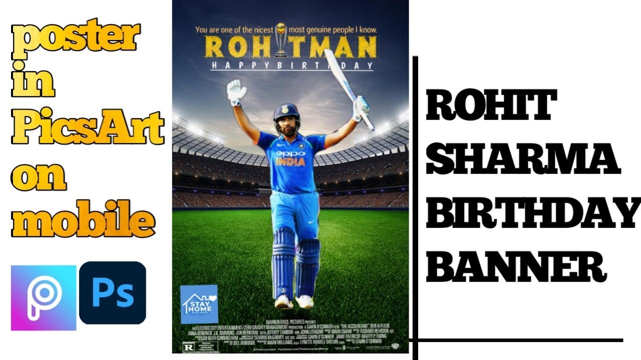 ROHIT SHARMA BIRTHDAY BANNER