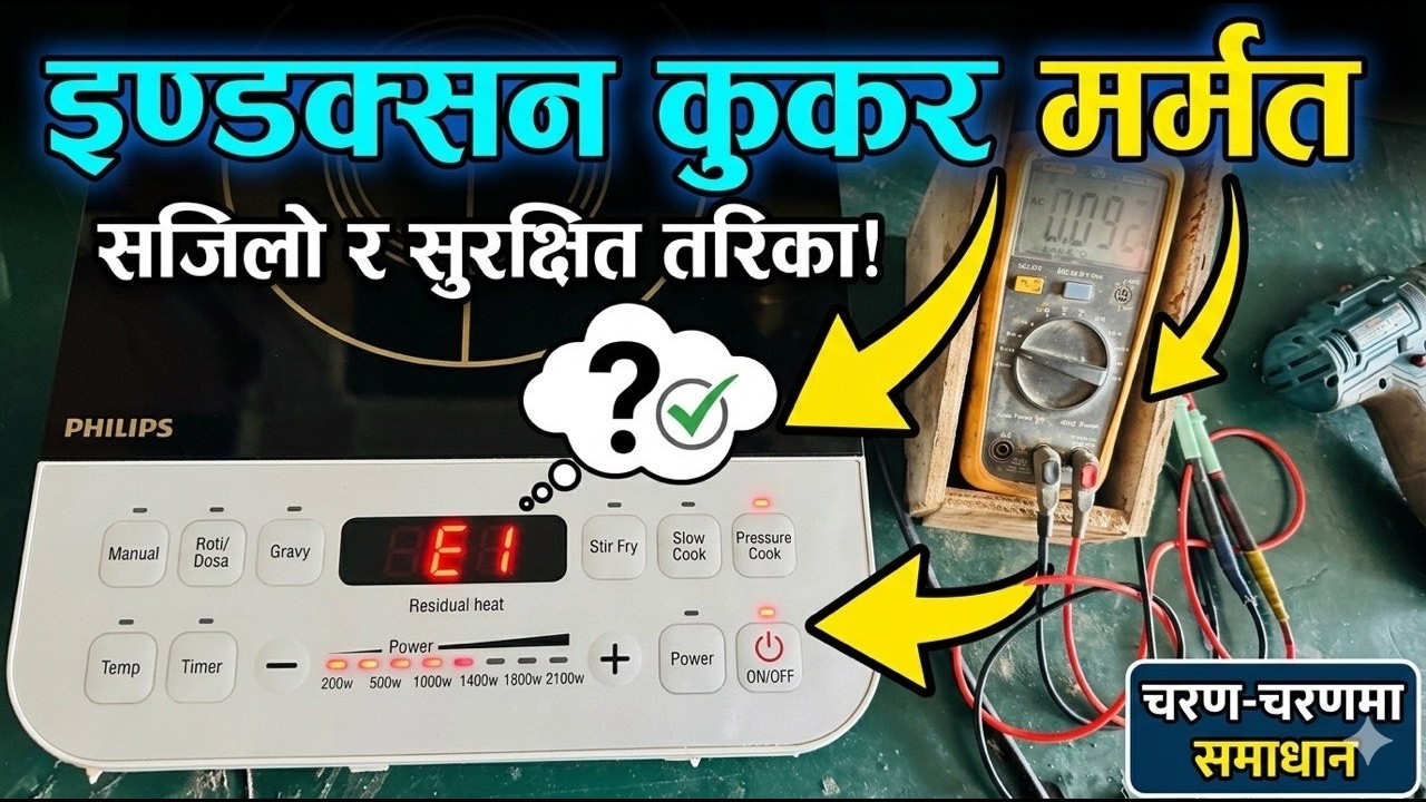 इन्डक्सन चुलो कसरी मर्मत गर्ने ।induction cooktop repair tips