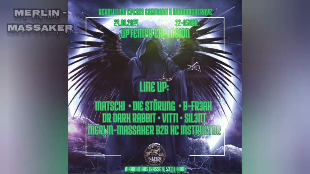 Merlin-Massaker B2B HC Instructor - 25.08.2024 UPTEMPO EXPLOSION Live im Gleiß 8 (Bonn)