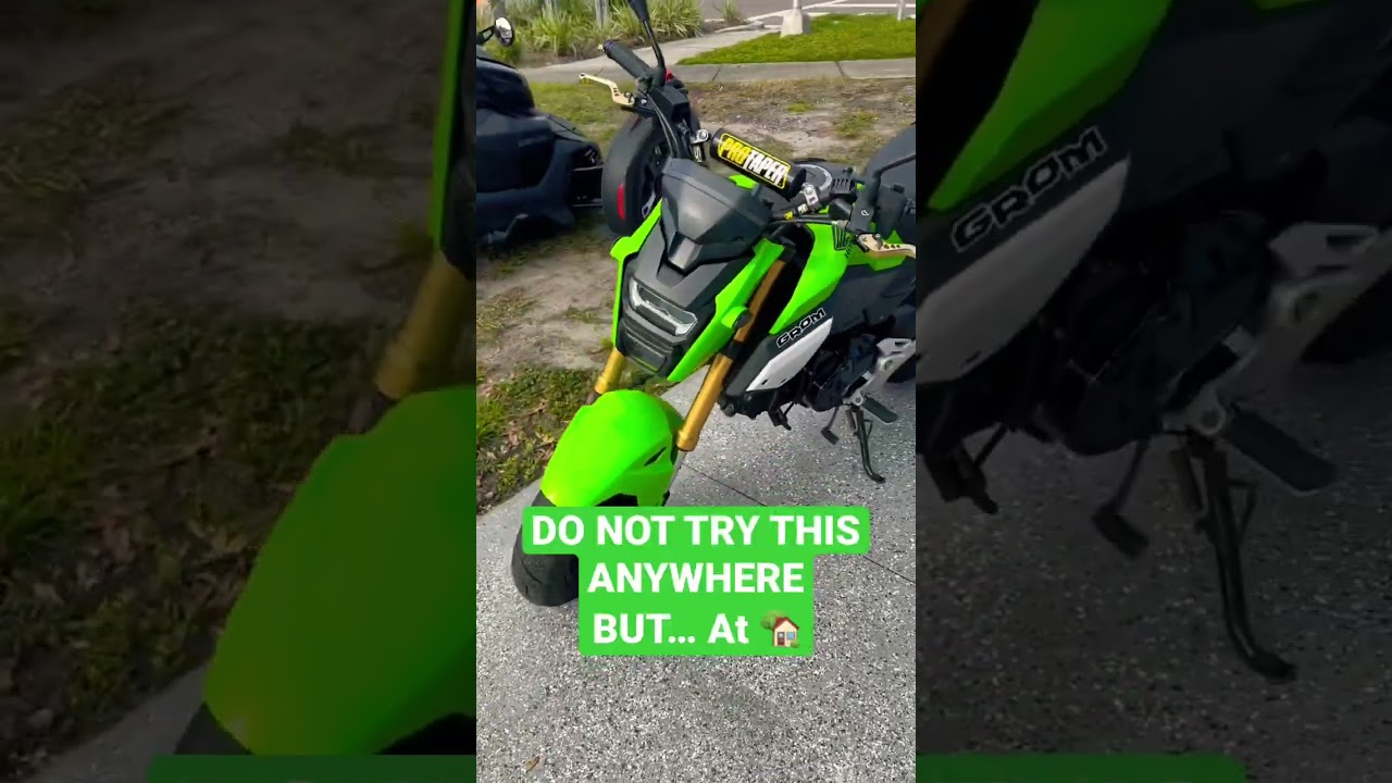 Nothing is faster than a Honda Grom! 💚