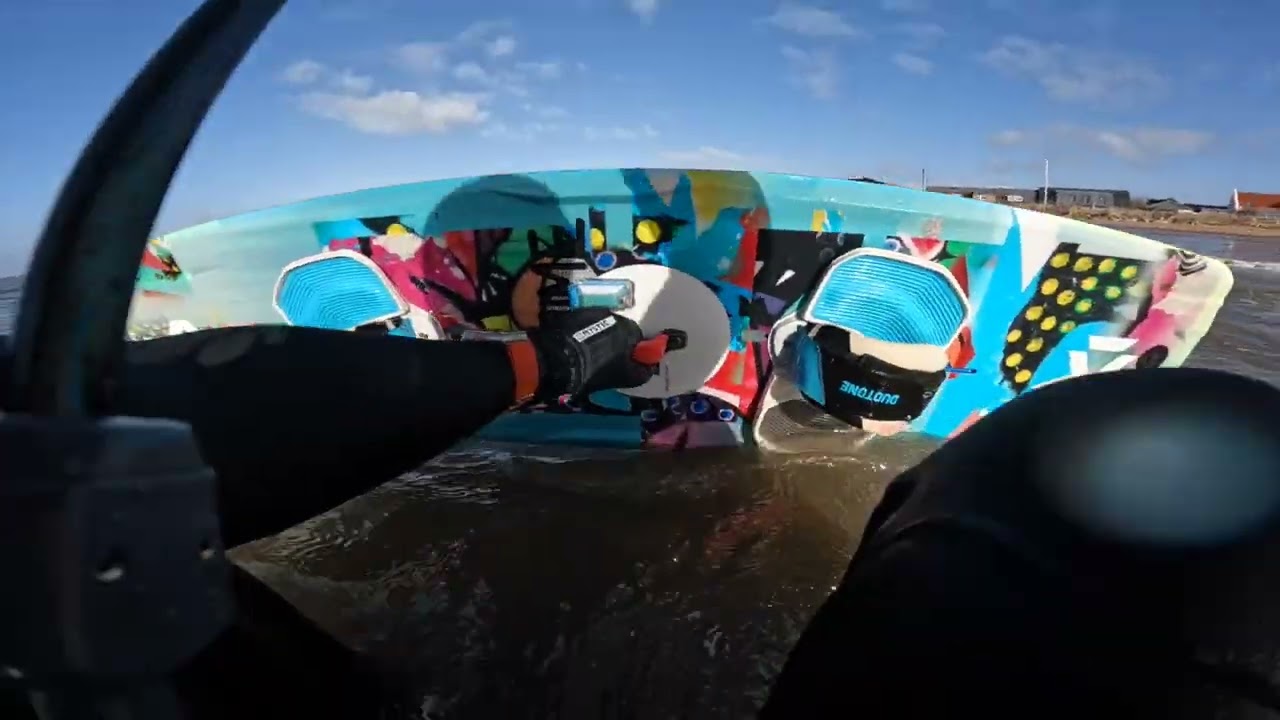 POV: Lightwind kitesurfing.