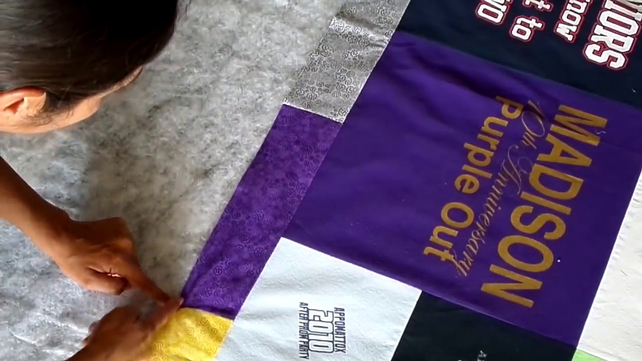 How to Finish a T-shirt Quilt - Sandwich to Binding
