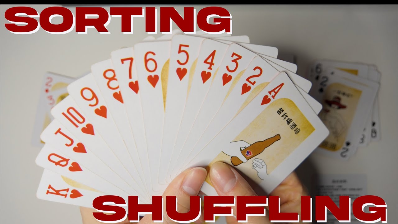 ASMR Card Shuffling & Sorting 1 Hour (No Talking)