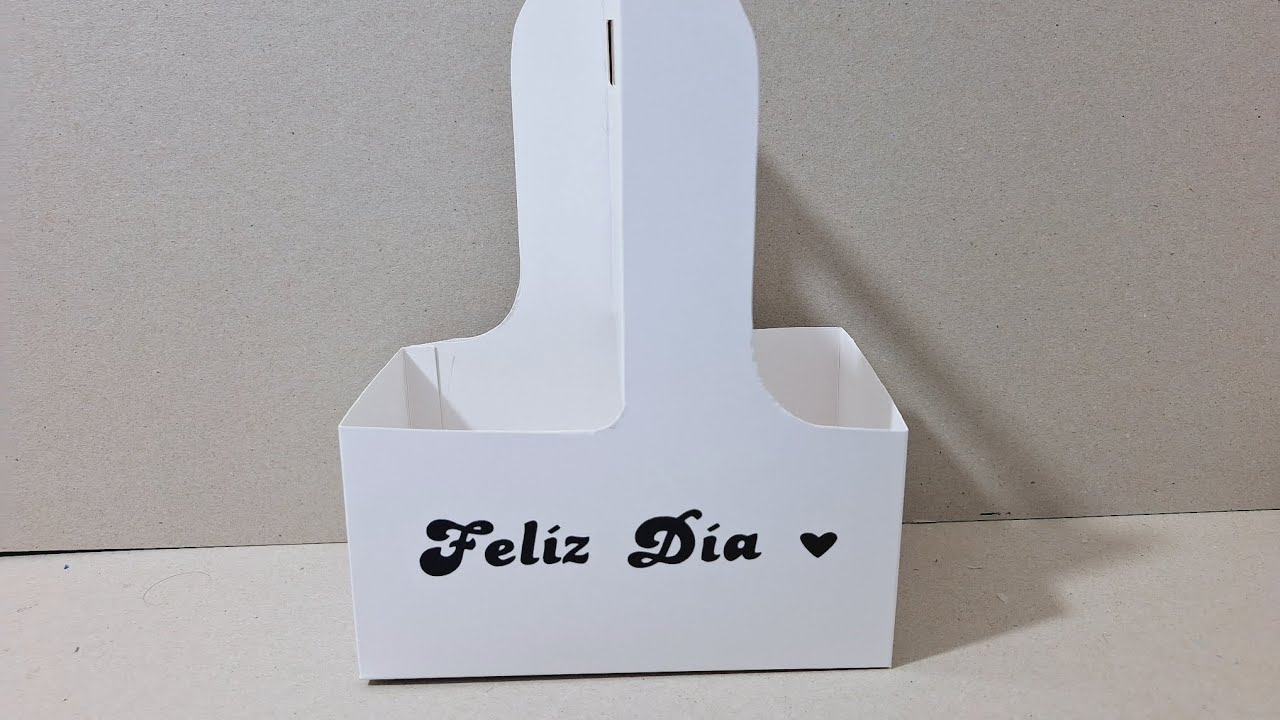 Como hacer una caja porta cafe/ rosas / vasos.