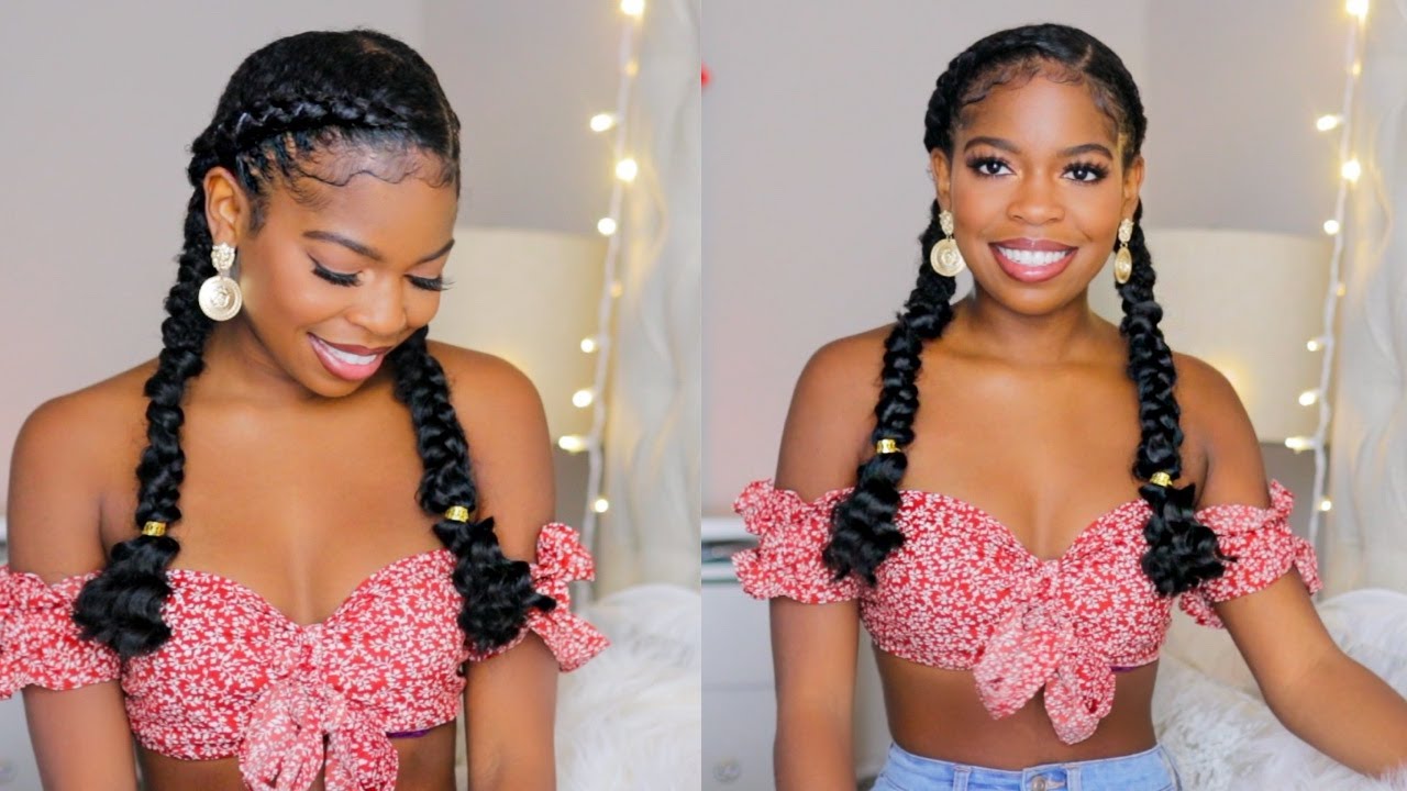 Quick and Easy Braid Protective style on Natural Hair FT. Shea Moisture