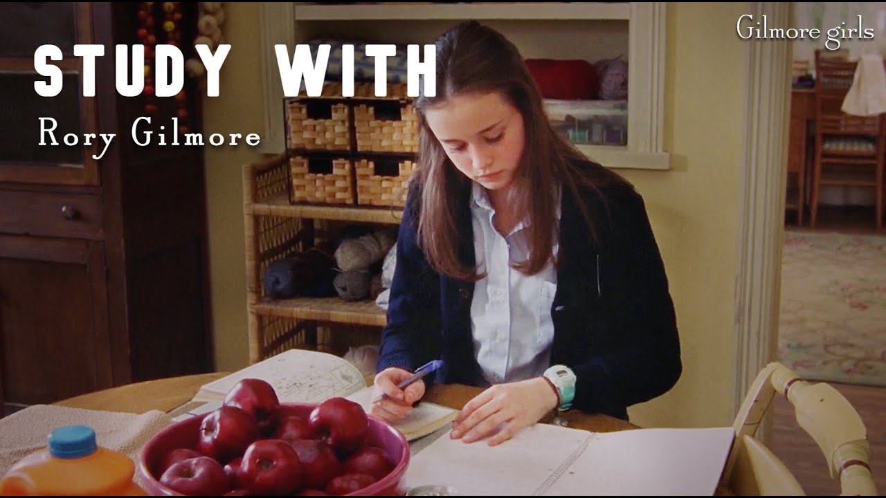 Study time with Rory Gilmore 🌧️ Gilmore Girls 🏡