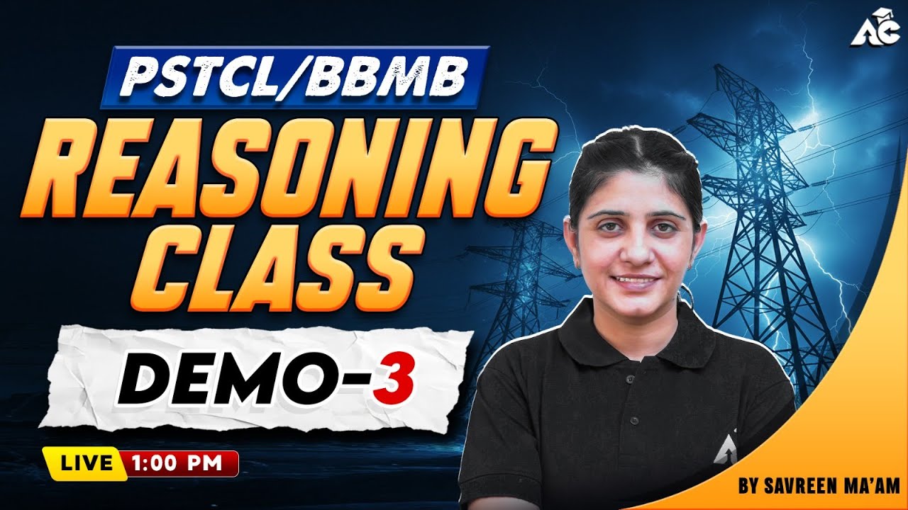 PSTCL/BBMB Exam Prepsrstion 2025 | Reasoning Class by Savreen Ma&rsquo;am #3