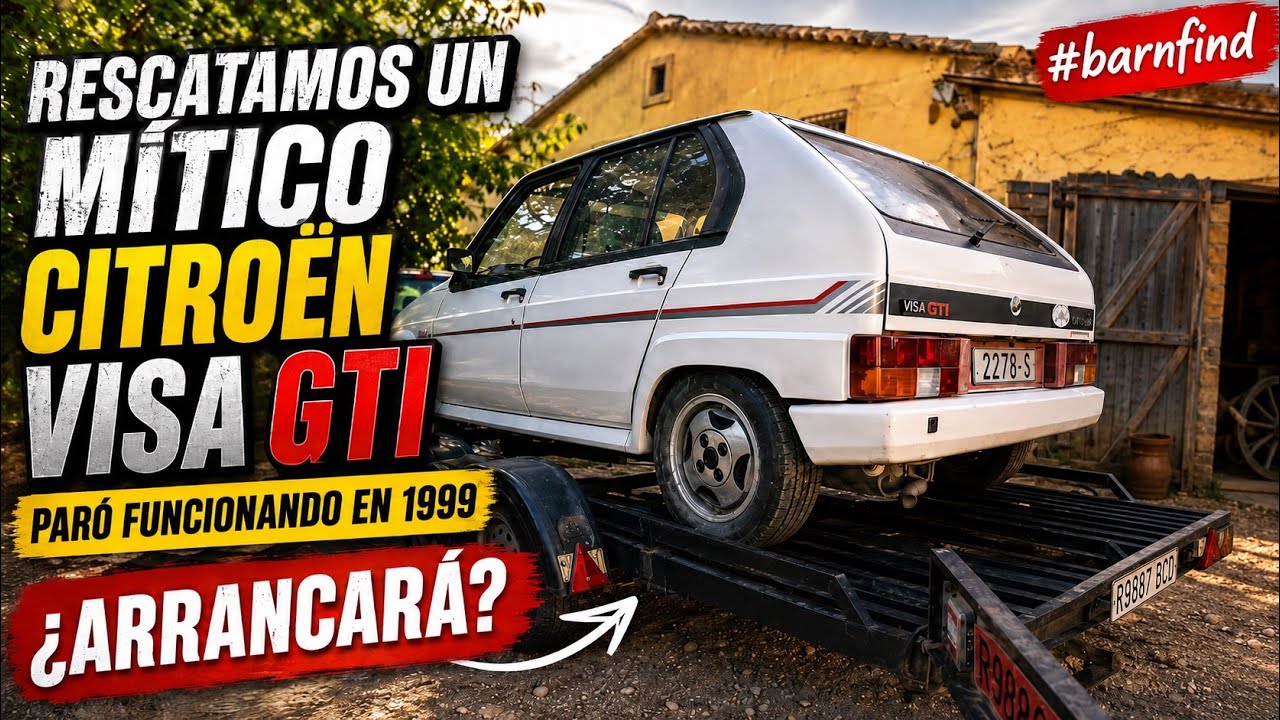 Rescatamos un mítico Citroën Visa GTI que había parado funcionando en 1999, arrancará? | #barnfinds