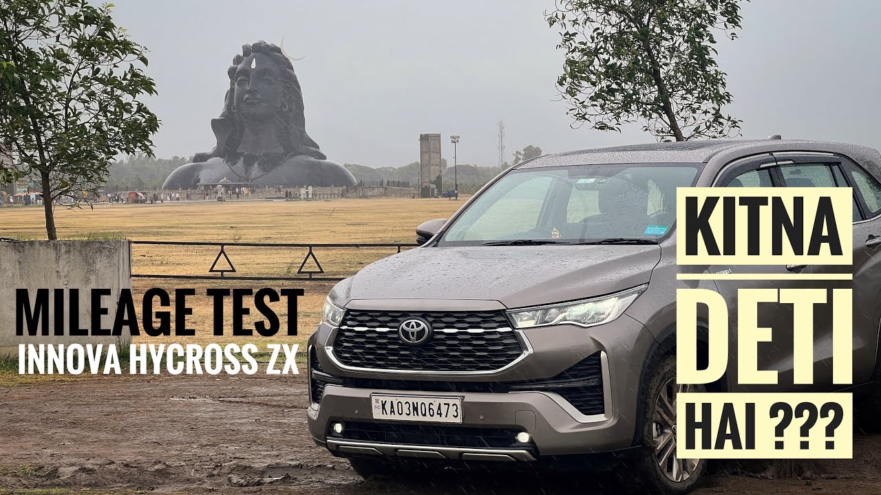 INNOVA HYCROSS HYBRID ZX MILEAGE TEST | ADIYOGI STATUE | ISHA FOUNDATION | LONG DRIVE TEST RESULTS