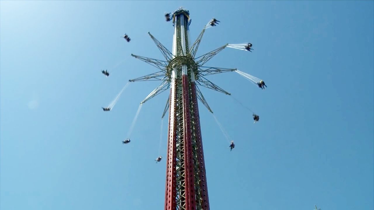 Sky Screamer Worlds Tallest Swing Ride Six Flags New England POV and off-ride