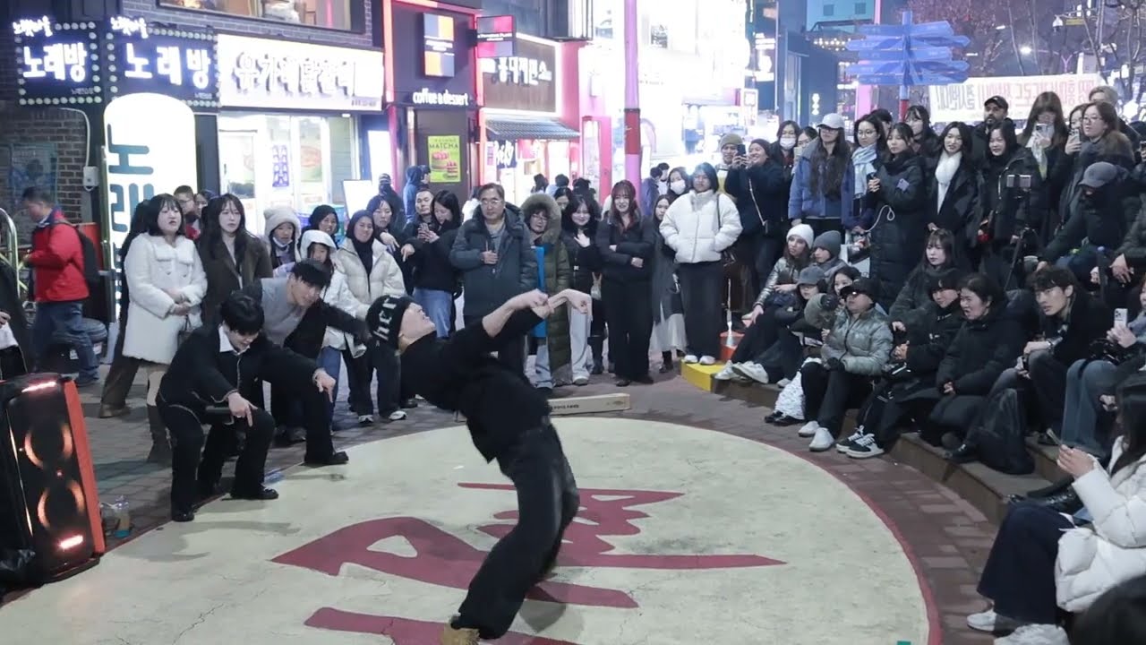 KPOP&JHKTV] ARES & Former BTS backup dancer Jangwoo hongdae kpopdance#BOUNCY#ATEEZ  아래스 홍대케이팝댄스#바운스