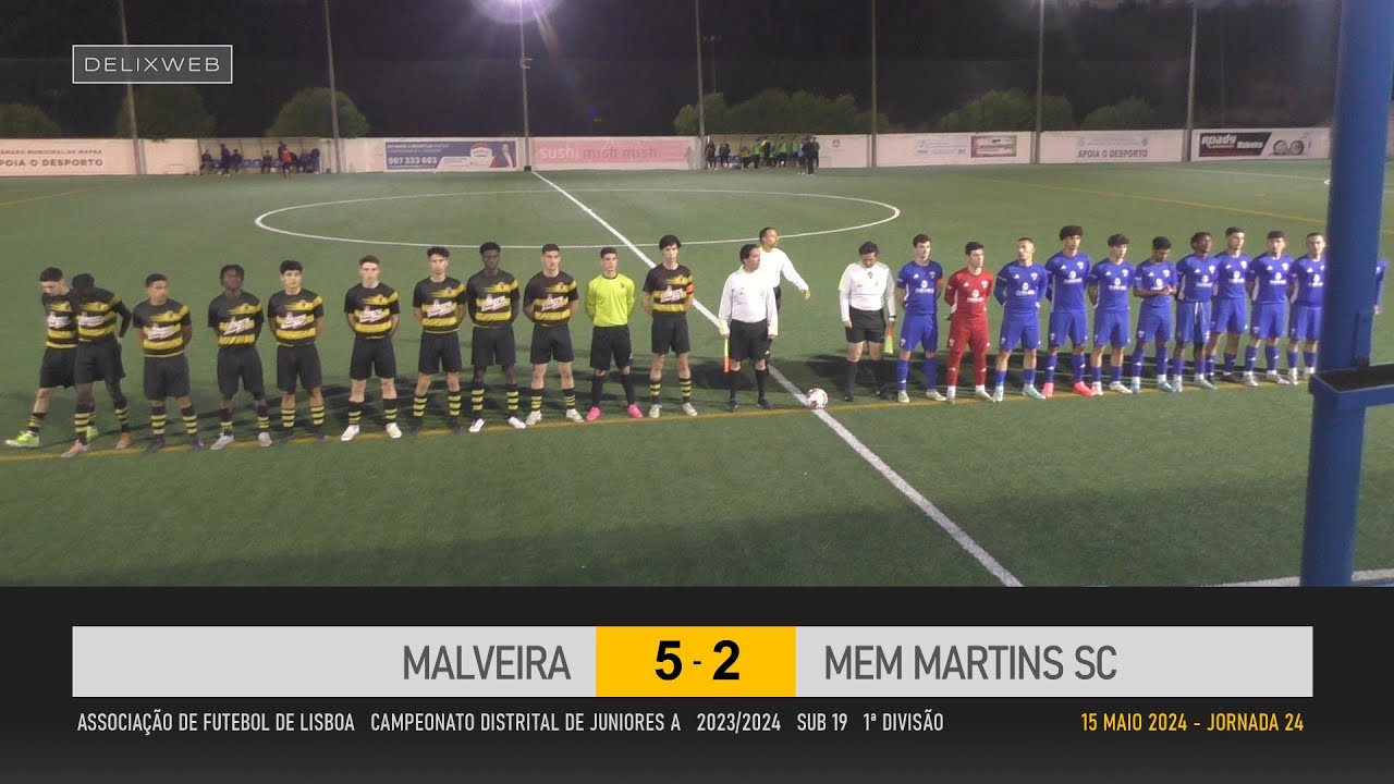 Malveira (5-2) Mem Martins [SUB19 J24]