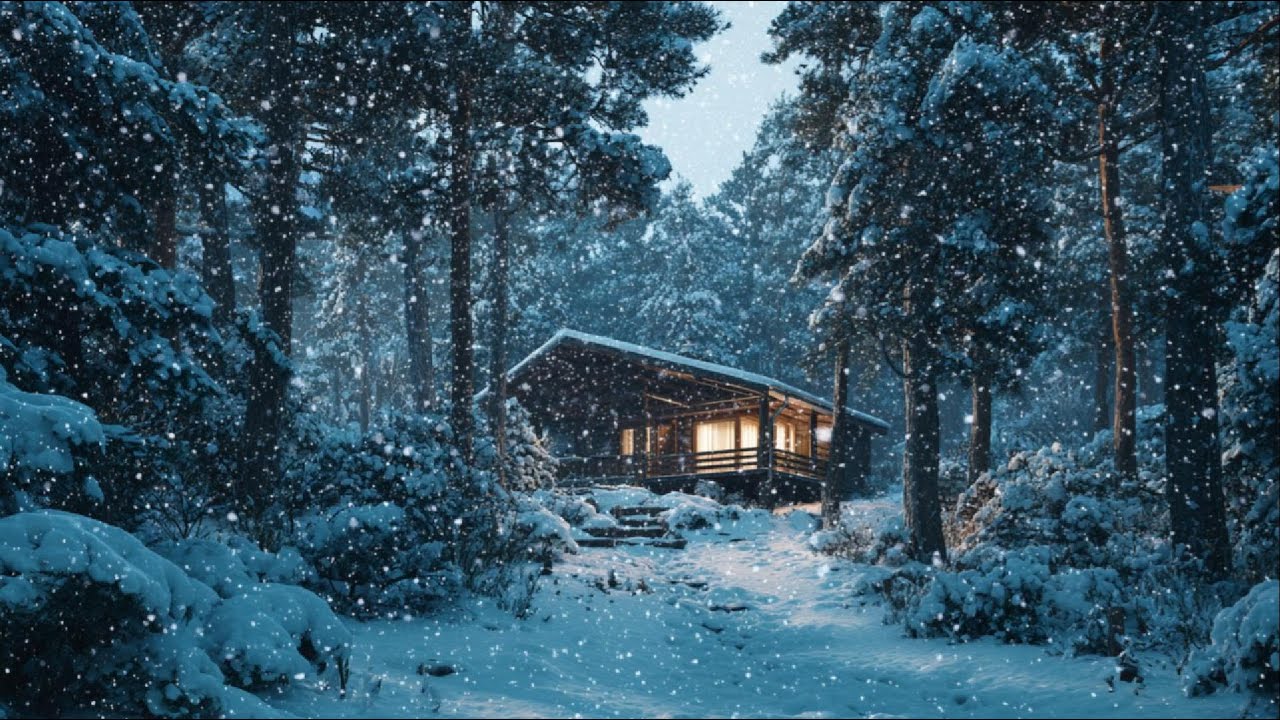 Heavy Winter Snowstorm | Howling Blizzard Wind | Calm Sleep