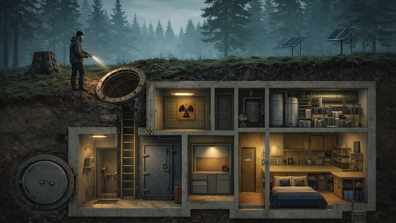 I Turned an Abandoned Nuclear Bunker Into a Cozy Underground Home (ASMR)