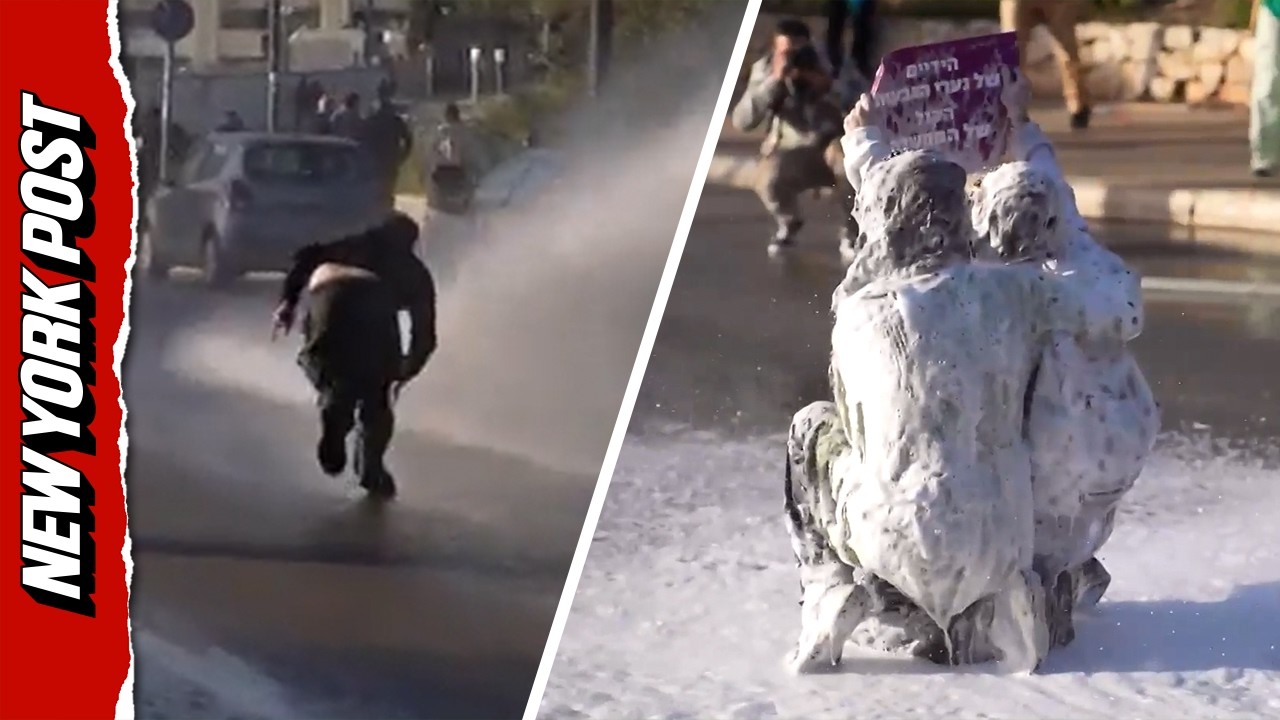 Water Cannons Deployed Against Protesters Opposing Death Penalty for Palestinians who Kill Israelis