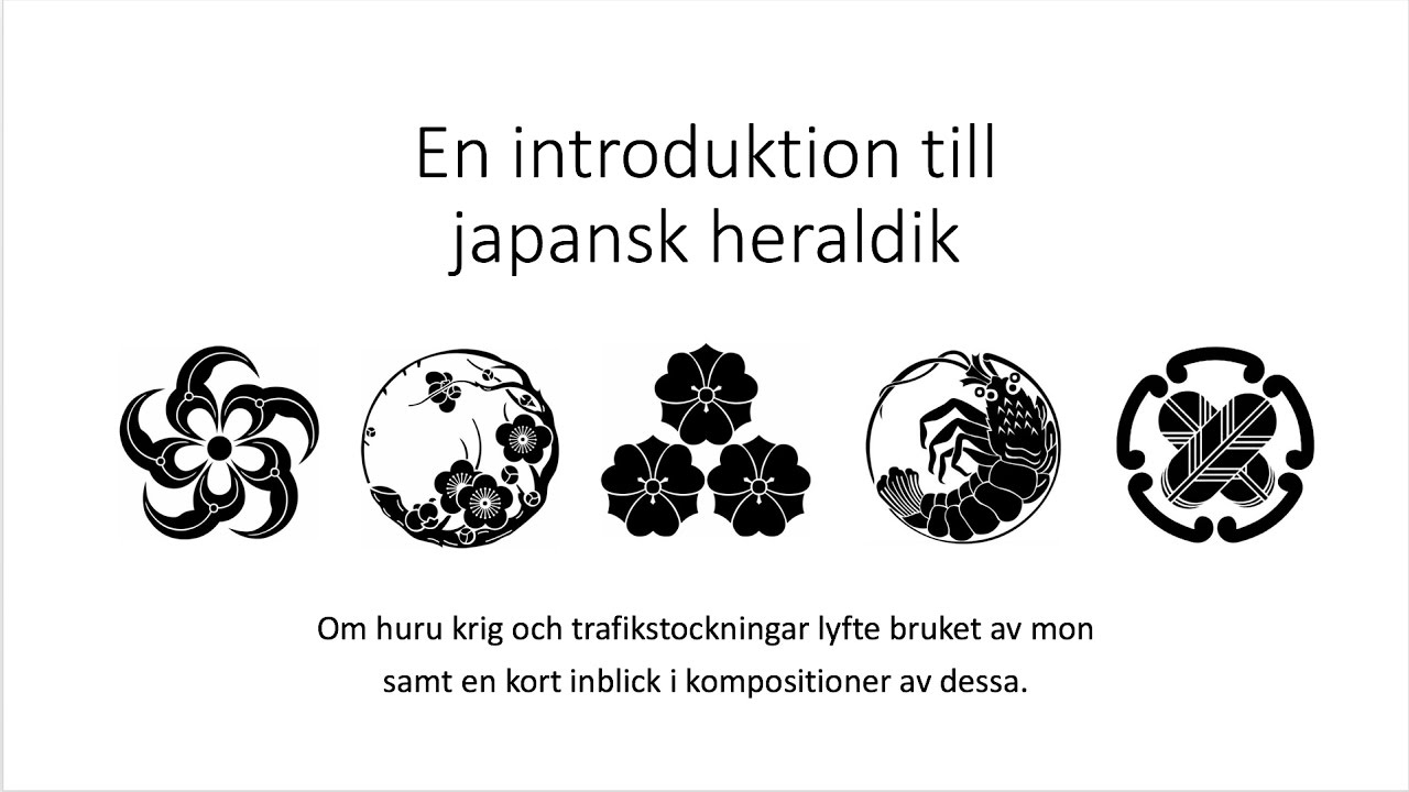 Stefan Bede berättar om japansk heraldik